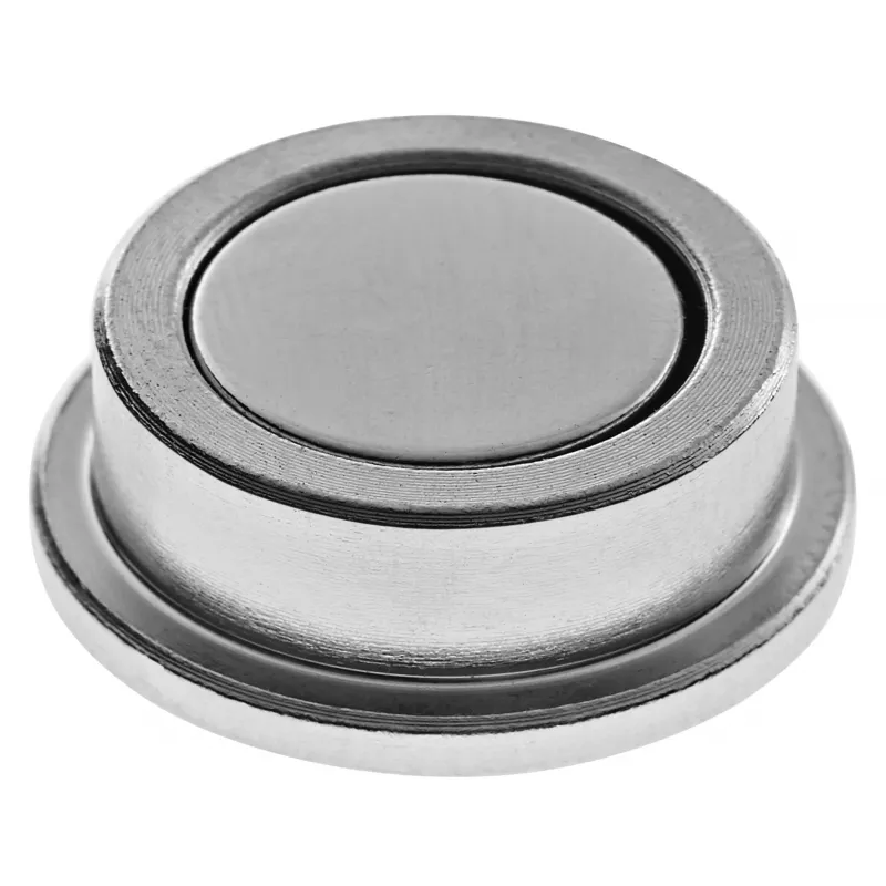 Íman redondo de neodímio Magnetoplan Discofix forte 25 x 9 mm, 12 kg força de aderência, prateado, 10 unid. (16630)