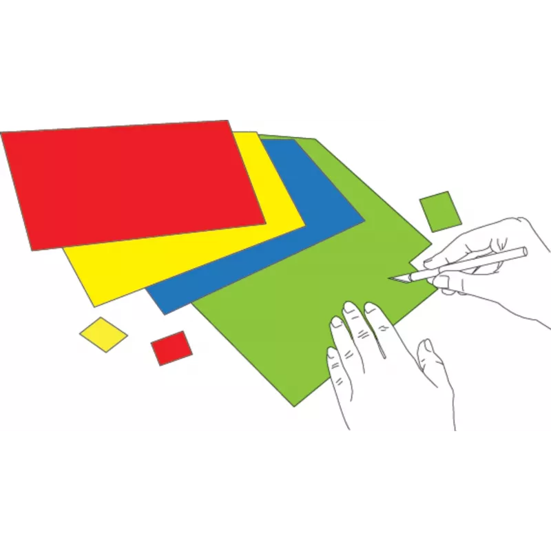 Folha de papel magnético MAGNETOPLAN HOLTZ magnetoplan DIN A4, branco, para cortar símbolos magnéticos (1266000)