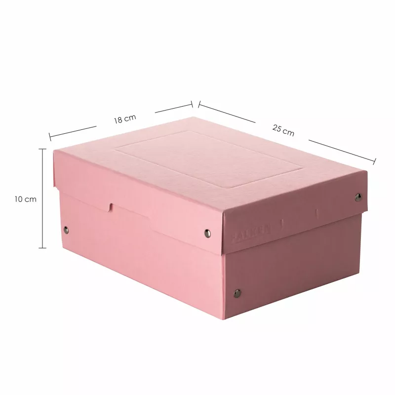 Caixa de arquivo FALKEN PURE 1250 folhas rosa pastel 18,0 x 25,0 x 10,0 cm, 1 unid. 22001896000F