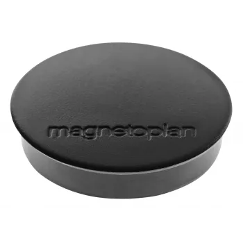 Íman redondo MAGNETOPLAN HOLTZ Discofix Standard preto, núcleo de ferrite, 0,7 kg força de aderência, 30 mm, pack de 10 1664212