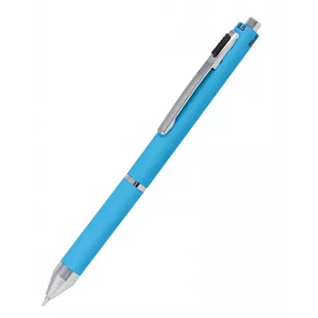Caneta esferográfica 4 cores ONLINE SCHREIBGERÄTE Multipen azul (tinta vermelha, azul, preta, cinzenta), 1 unid. 32072/3D