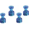 Suporte de notas magnético Magnetoplan, azul, 4 unid., suporta até 9 folhas DIN A4 1666114