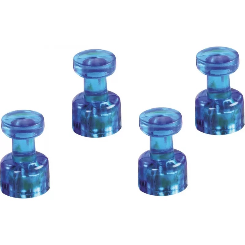 Suporte de notas magnético Magnetoplan, azul, 4 unid., suporta até 9 folhas DIN A4 1666114