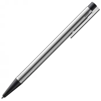 Caneta esferográfica LAMY Logo preto mate aço inoxidável com recarga M16 preta 1203800