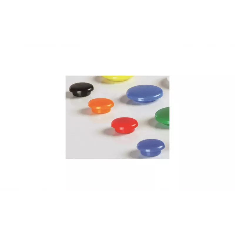Ímanes de sinalização Magnetoplan 20 mm, 10 unid., várias cores (vermelho, azul, amarelo, verde, branco) 16662