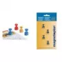 Suporte de memorandos magnético Magnetoplan, laranja transparente vivo, pack de 4, suporta até 9 folhas A4 1666144