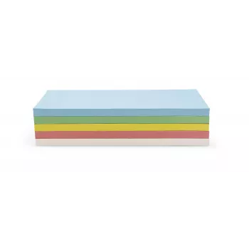 Cartões de moderação retangulares autoadesivos MAGNETOPLAN HOLTZ, várias cores (rosa, verde, amarelo, branco, azul), 200 cartões 111151590