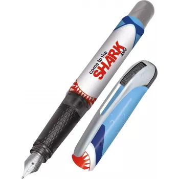 Caneta de tinta permanente ONLINE College Shark aparo médio design de tubarão colorido (12641/3D)