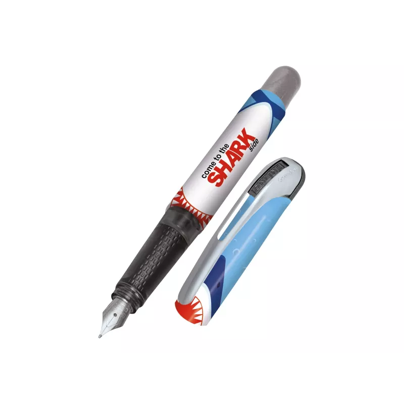 Caneta de tinta permanente ONLINE College Shark aparo médio design de tubarão colorido (12641/3D)