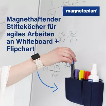 Porta-canetas magnetoplan magnetoTray big MAGNETOPLAN HOLTZ 1227714 azul