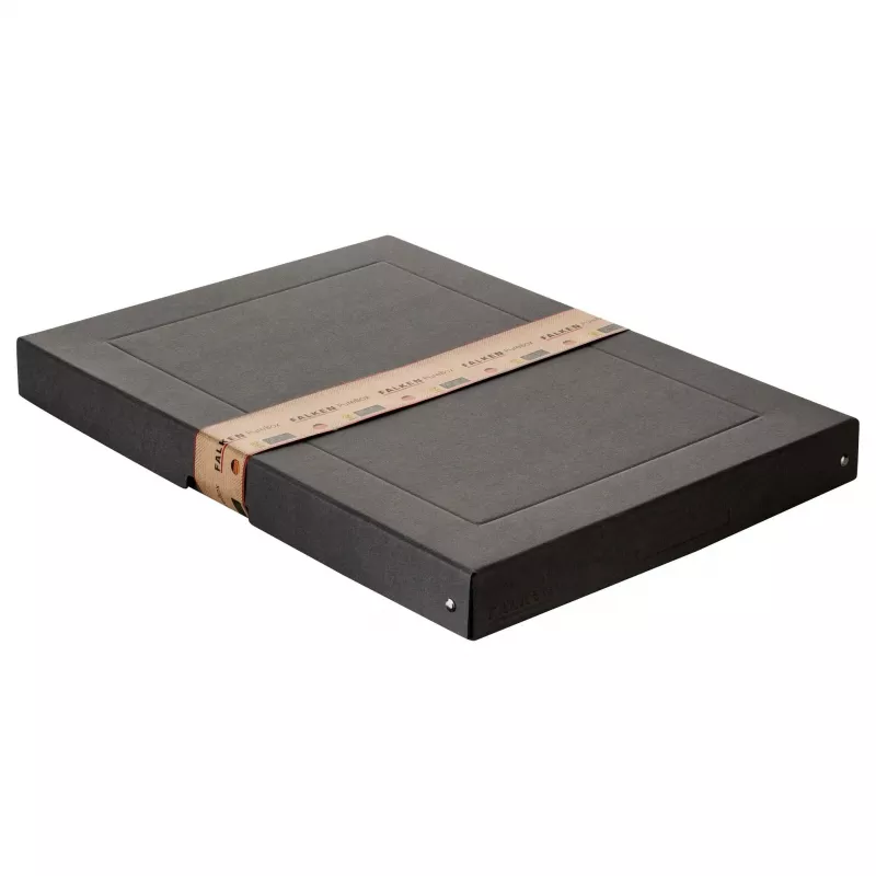 Caixa de arquivo de documentos FALKEN PURE 500 folhas preta 32,0 x 44,0 x 4,0 cm 22001680000F