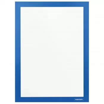 Moldura informativa autoadesiva de dupla face magnetofix A4 azul MAGNETOPLAN HOLTZ 1131903