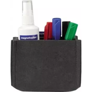 Porta-canetas magnetoplan magnetoTray Medium cinzento em feltro, magnético, feito com 100% de garrafas PET recicladas 1227701