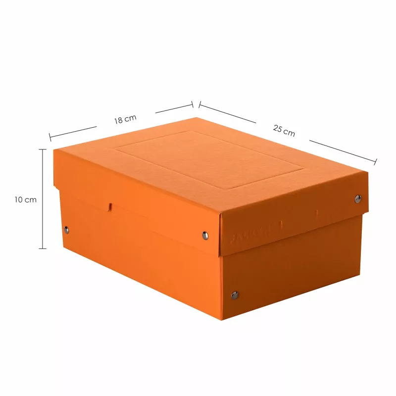 Caixa de arquivo FALKEN PURE 1250 folhas laranja-pastel 18,0 x 25,0 x 10,0 cm, 1 unid. (22001848000F)
