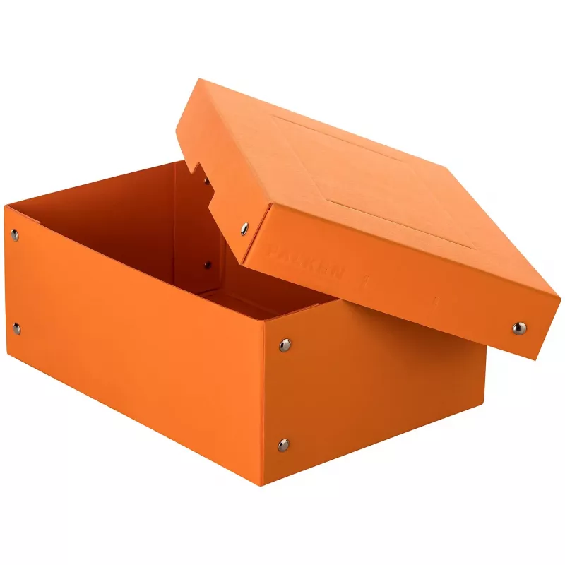 Caixa de arquivo FALKEN PURE 1250 folhas laranja-pastel 18,0 x 25,0 x 10,0 cm, 1 unid. (22001848000F)