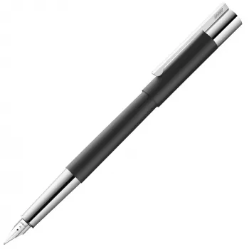 Caneta de tinta permanente LAMY scala preta aparo médio (1224113)