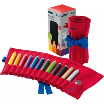 Conjunto de lápis de cor LAMY 3plus com afia-lápis (12 lápis, várias cores) 1226066