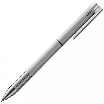 LAMY logo twin pen caneta multifunções, prateada, tinta preta 1217730