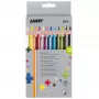 LAMY plus lápis de cor triangulares, estojo de cartão de 12 peças, forma triangular ergonómica, superfície mate, cores sortidas (1222007)