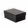 FALKEN PURE caixa de arrumação 4,5 l preta 18,0 x 25,0 x 10,0 cm, 1 unid. (22001720000F)