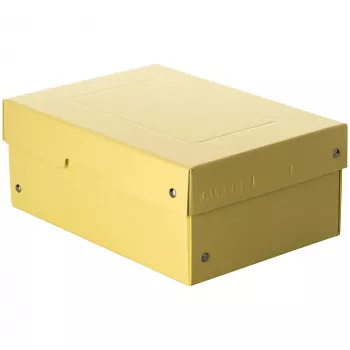 Caixa de armazenamento FALKEN PURE 1250 folhas amarelo pastel 18,0 x 25,0 x 10,0 cm, 1 unid. 22001944000F