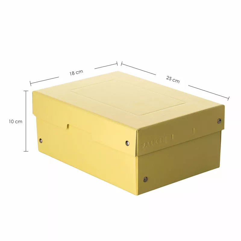 Caixa de armazenamento FALKEN PURE 1250 folhas amarelo pastel 18,0 x 25,0 x 10,0 cm, 1 unid. 22001944000F
