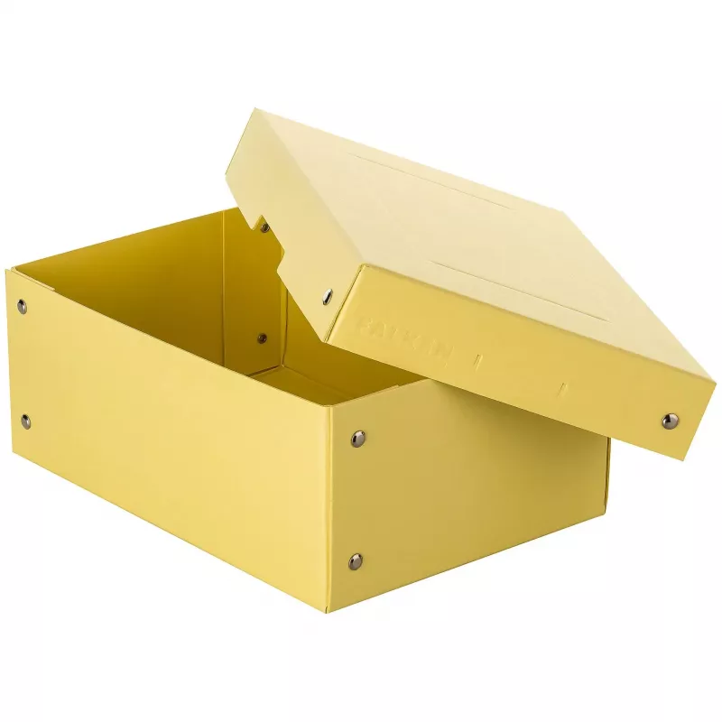 Caixa de armazenamento FALKEN PURE 1250 folhas amarelo pastel 18,0 x 25,0 x 10,0 cm, 1 unid. 22001944000F