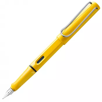 Caneta de tinta permanente LAMY Safari amarelo - pena média 1208112