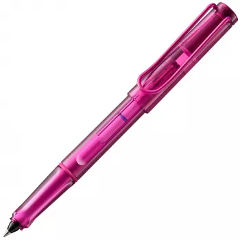 LAMY Balloon 2.0 caneta roller rosa com zona de pega ergonómica e clipe metálico 1235966