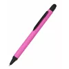 ONLINE SCHREIBGERÄTE ALU stylus caneta de esferográfica rosa com tinta azul, corpo de alumínio, stylus capacitivo, mecanismo de pressão, recarregável, 1 unid. (32117/3D)