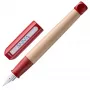 LAMY abc caneta de tinta permanente vermelha madeira de bordo pena para principiantes A 1216725
