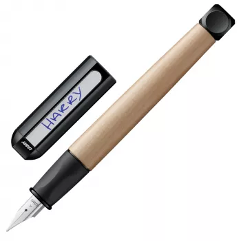 LAMY abc caneta de tinta permanente preta/bordo A (para principiantes) 1239982