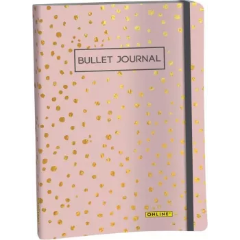 ONLINE Bullet Journal Spotlights rosa A5 pontilhado capa mole multicolor 70042