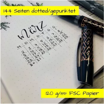 ONLINE Bullet Journal Spotlights rosa A5 pontilhado capa mole multicolor 70042