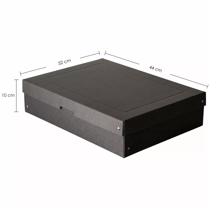 Caixa de arrumação FALKEN PURE 14,0 L preta 32 x 44 x 10 cm (1 unid.) 22001688000F