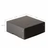 Caixa de arrumação FALKEN PURE 200x200mm para 1050 folhas, preta, 21x21x8,5 cm 22001752000F