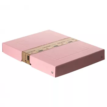 Caixa de arrumação FALKEN PURE A4 500 folhas rosa pastel 24 x 32 x 4 cm 22001880000F