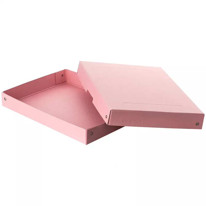 Caixa de arrumação FALKEN PURE A4 500 folhas rosa pastel 24 x 32 x 4 cm 22001880000F