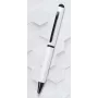 ONLINE SCHREIBGERÄTE Hexagon Stylus Esferográfica, caixa branca, tinta azul, stylus capacitivo, mecanismo rotativo, alumínio, 1 unid. (21031/3D)