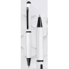 ONLINE SCHREIBGERÄTE Hexagon Stylus Esferográfica, caixa branca, tinta azul, stylus capacitivo, mecanismo rotativo, alumínio, 1 unid. (21031/3D)