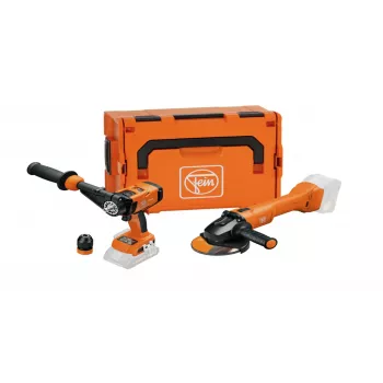 FEIN Combo Kit ASCM 18 QM Berbequim aparafusador + CCG 18-125 BL Rebarbadora com L-BOXX 136, 18V sem escovas, 90 Nm, 125 mm, ferramenta sem bateria 99100000837