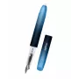 ONLINE Schreiberäte magiXX Deep Ocean Caneta de tinta permanente, aparo médio, azul, conjunto com 2 cartuchos (55104/3D)