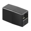GoodConnections Alcasa MOD8-GC Conector fêmea RJ45 blindado, Cat.6, fêmea para fêmea, preto