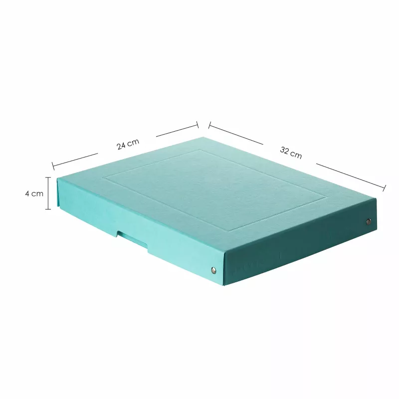 FALKEN PURE caixa de armazenamento 500 folhas azul pastel 24,0 x 32,0 x 4,0 cm, 1 unid. (22001856000F)