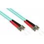 GoodConnections LW-815ST3 OM3 Cabo patch de fibra ótica multimodo duplex, ST/ST, 50/125, 15 m