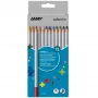 LAMY colorplus lápis de cor triangulares, 12 cores diferentes, forma triangular ergonómica, acabamento mate, estojo de cartão 1233468