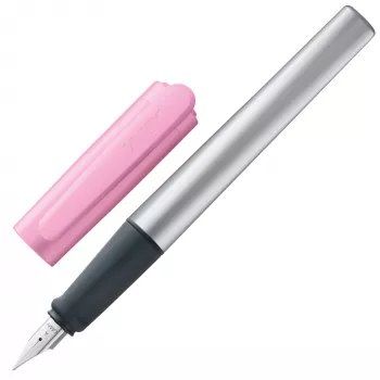 LAMY nexx Special Edition caneta de tinta permanente rosa/prateado pena média (M) 1233531