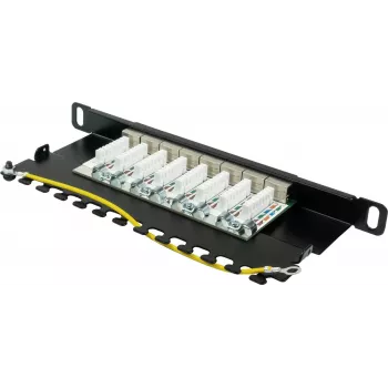 GoodConnections Alcasa GC-N0130 módulo keystone RJ45 blindado Cat6a - 10GbE, 22-26 AWG, preto
