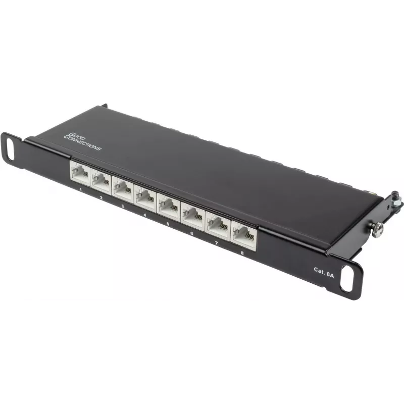 GoodConnections Alcasa GC-N0130 módulo keystone RJ45 blindado Cat6a - 10GbE, 22-26 AWG, preto