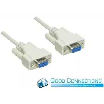 GoodConnections cabo série RS-232 DB9 fêmea a DB9 fêmea 1:1, 1,8 m 4609-FF2